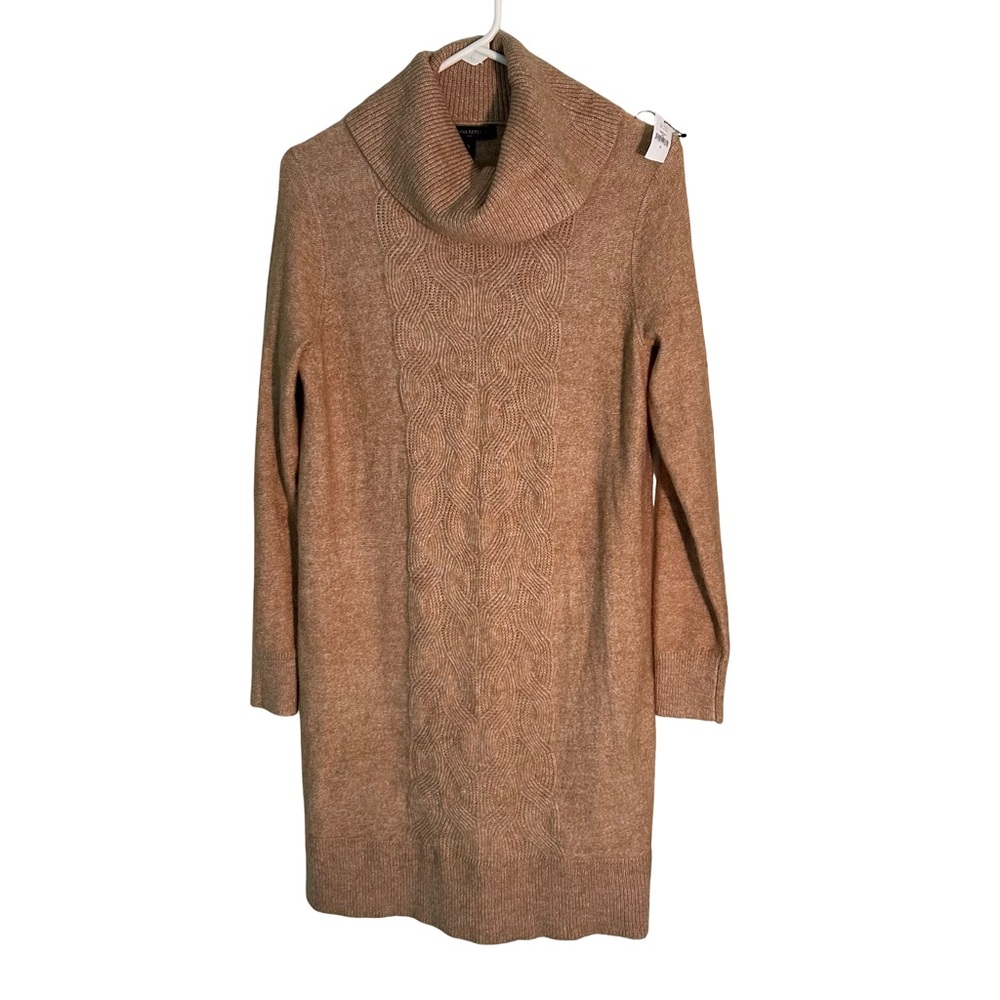 Banana Republic Women's Brown Cowl Neck Sweater Dress